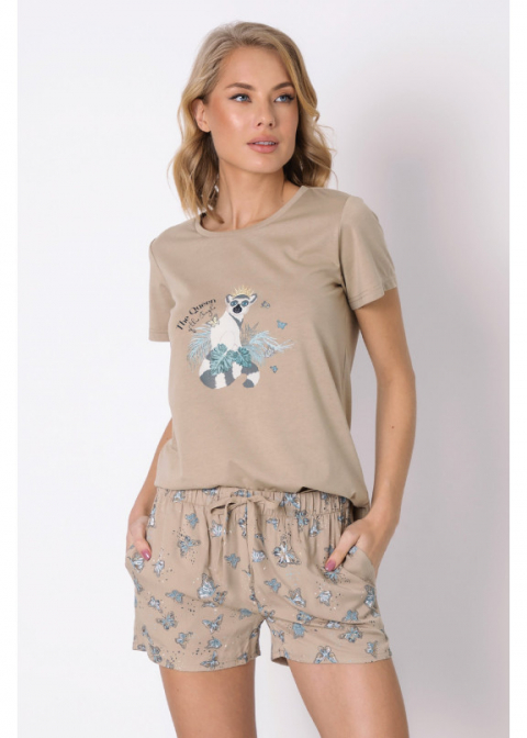 Пижама с шортами BETINA SS22 бежевый, ARUELLE (Литва)