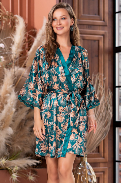 Халат короткий Эмеральд Emerald Mia-Amore 3783