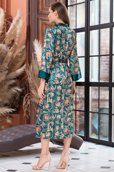 Халат длинный Эмеральд Emerald Mia-Amore 3789